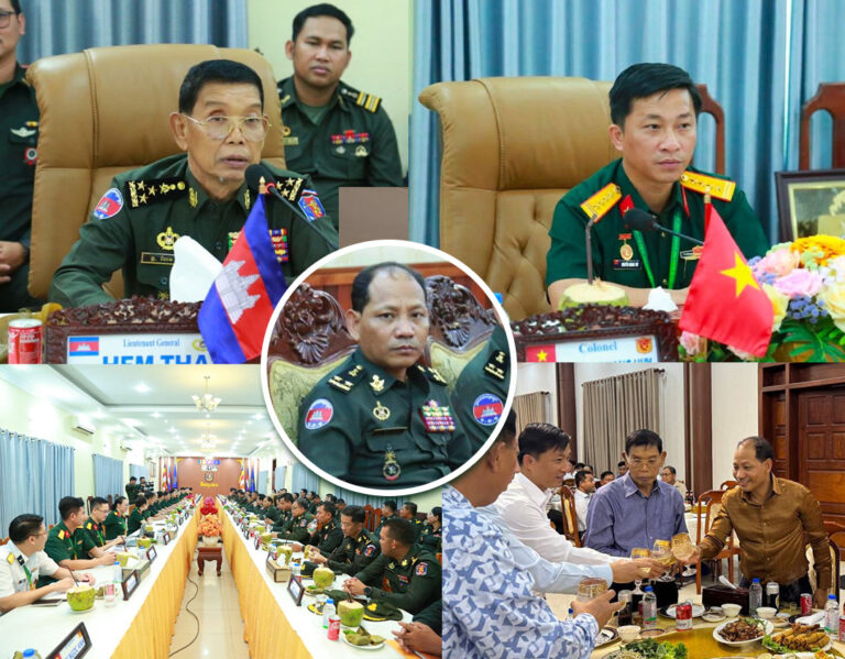 ឧត្តមសេនីយ៍ទោ ភឺន ផល្លា អញ្ជើញចូលរួមទទួលស្វាគមន៍គណៈប្រតិភូនាយទាហានវ័យក្មេងនៃកងទ័ពប្រជាជនវៀតណាម នៅកងពលតូចលេខ៧០